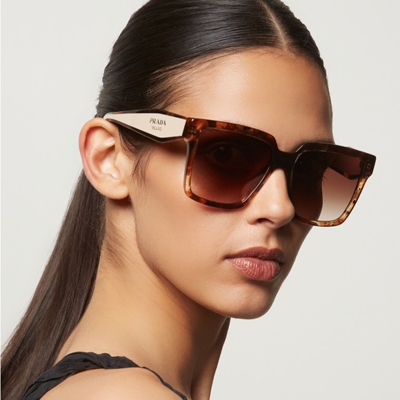 NEW PRADA PR24ZS 07R0A6 WOMEN PRADA BROWN SUNGLASSES SPR 24Z NEW PR24ZSF main image 13